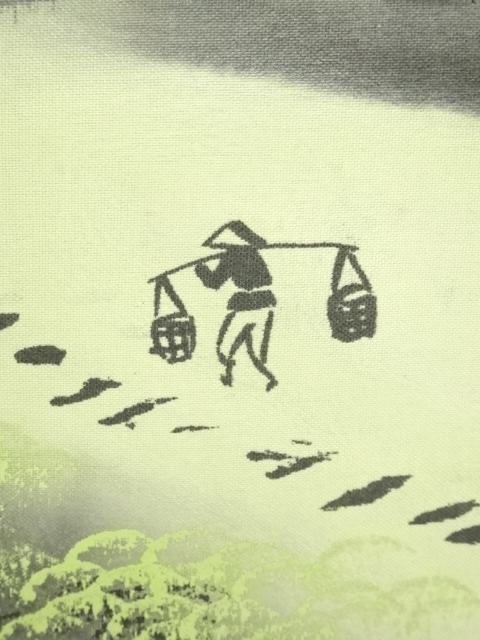 道具 ] - 道具 峰耕筆 山水 肉筆絹本掛軸 | ネットショップ圭 netshop